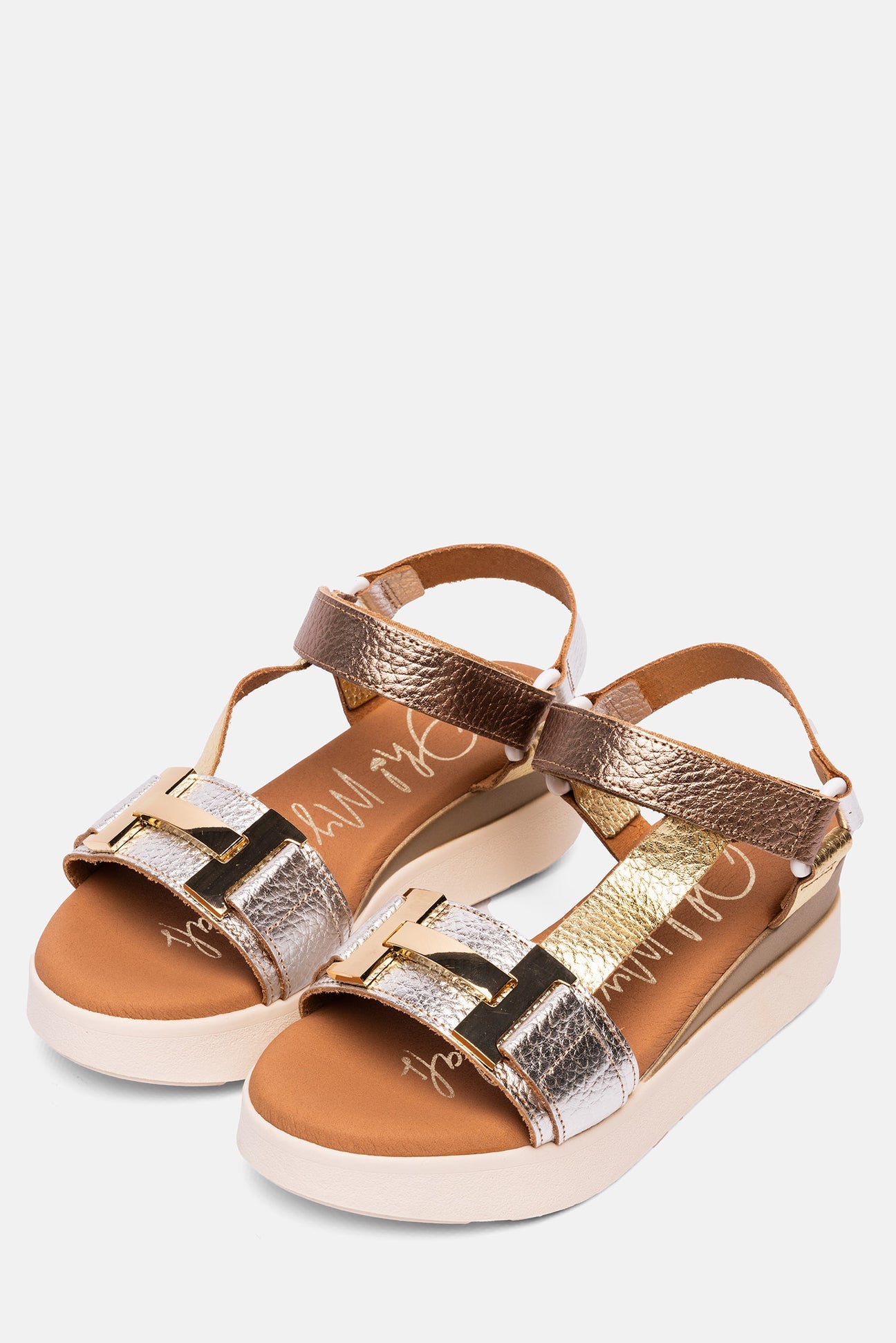 Sandália Feminina Vania Silver Leather