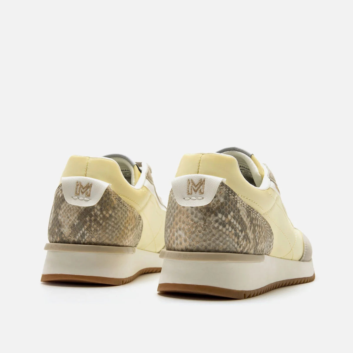 Sapatilhas Mariamare Livana Femininas Amarelo Vibrante 68665-vista traseira.