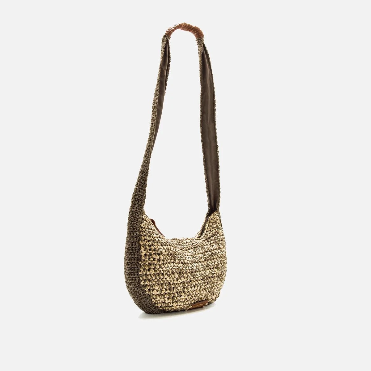 Bolsa de Ombro Mustang Mojito em Ráfia — Estilo Casual Feminino - Roma Pell