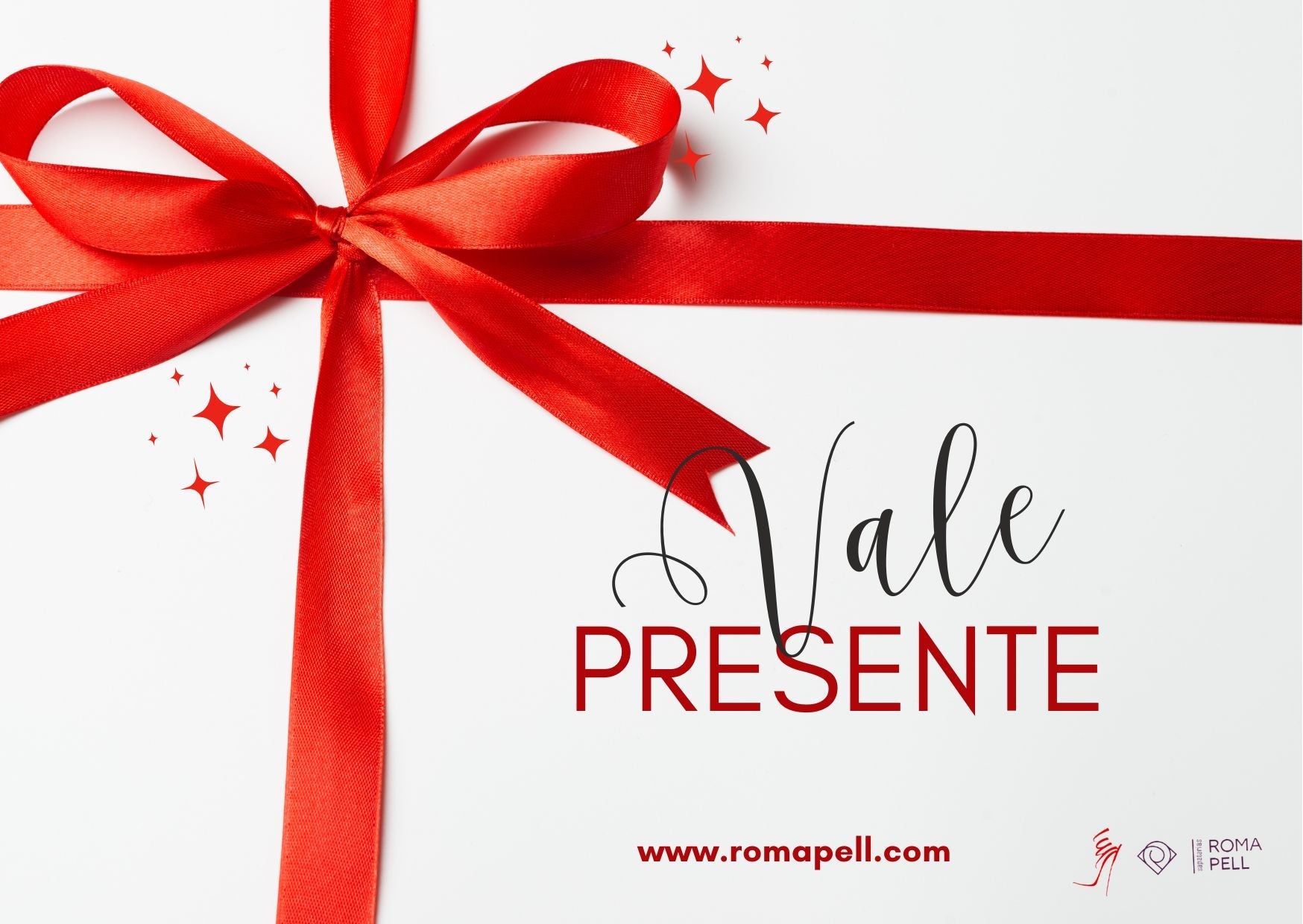 Cartão Presente Roma Pell — Prenda ideal de calçado feminino premium, sandálias e malas, entrega imediata por e-mail
