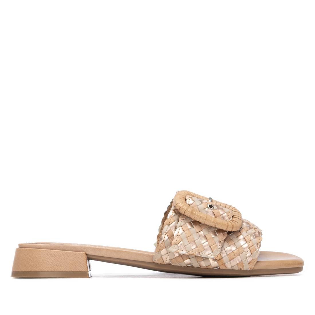 Chinelo Pele Trançada Carmela — Conforto e Estilo Feminino - Roma Pell