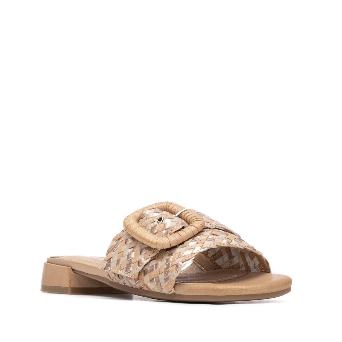 Chinelo Pele Trançada Carmela — Conforto e Estilo Feminino - Roma Pell