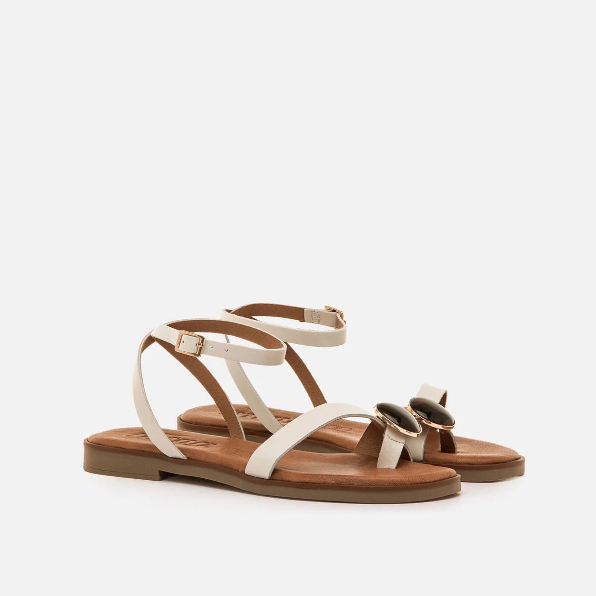Sandália Rasteira Alysa Mustang – Conforto e Elegância - Roma Pell