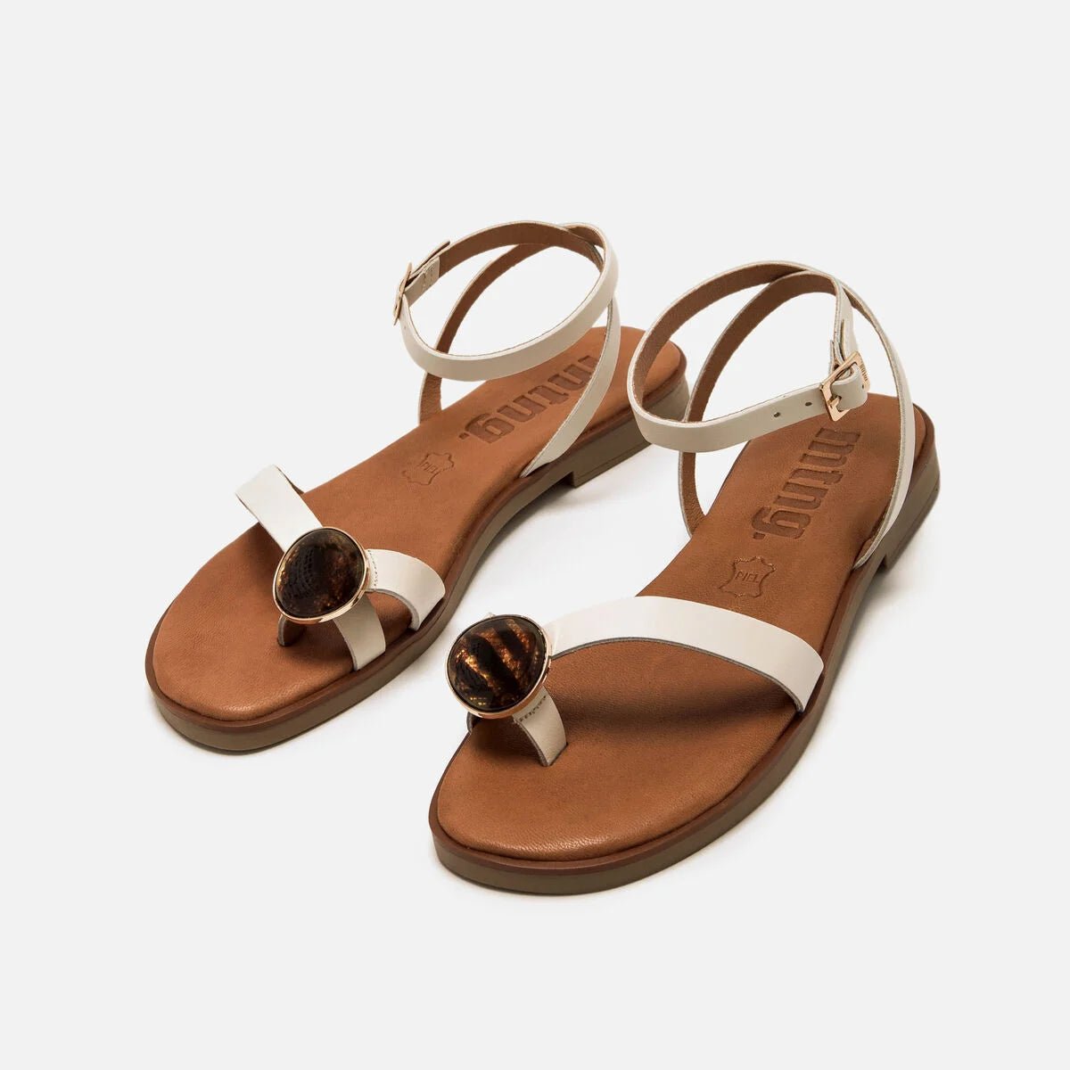 Sandália Rasteira Alysa Mustang – Conforto e Elegância - Roma Pell