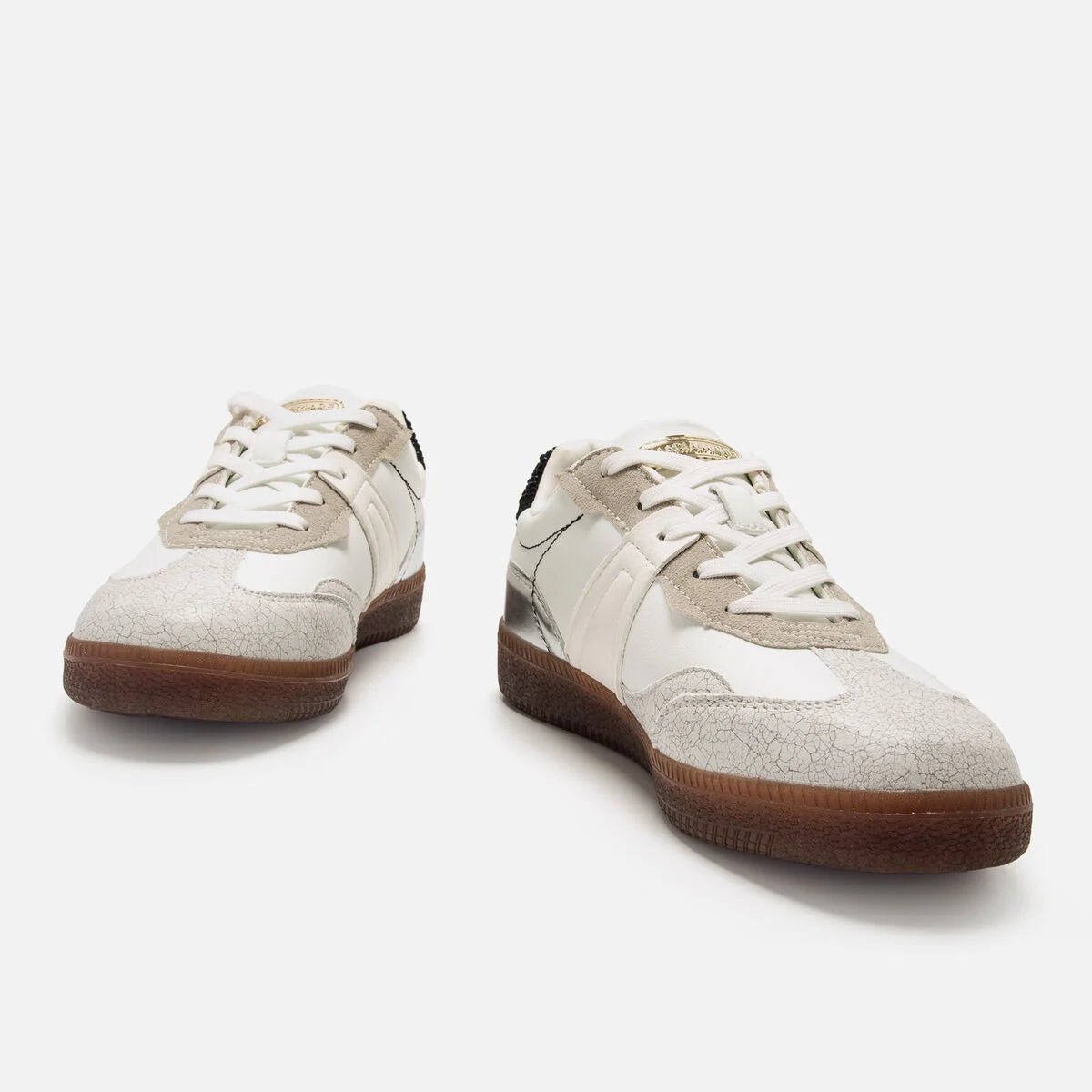 Sapatilhas Mariamare Femininas Gilda Branco Crack | MM 68544 - Roma Pell