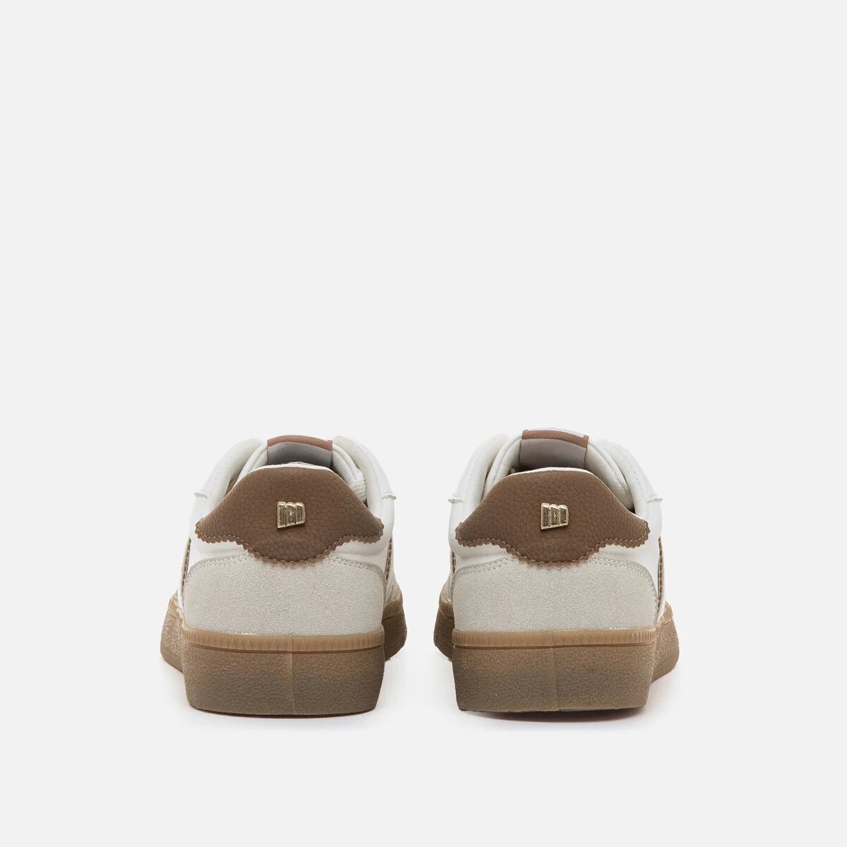 Sapatilhas Mustang Femininas Roy Branco e Castanho | 60860 - Roma Pell