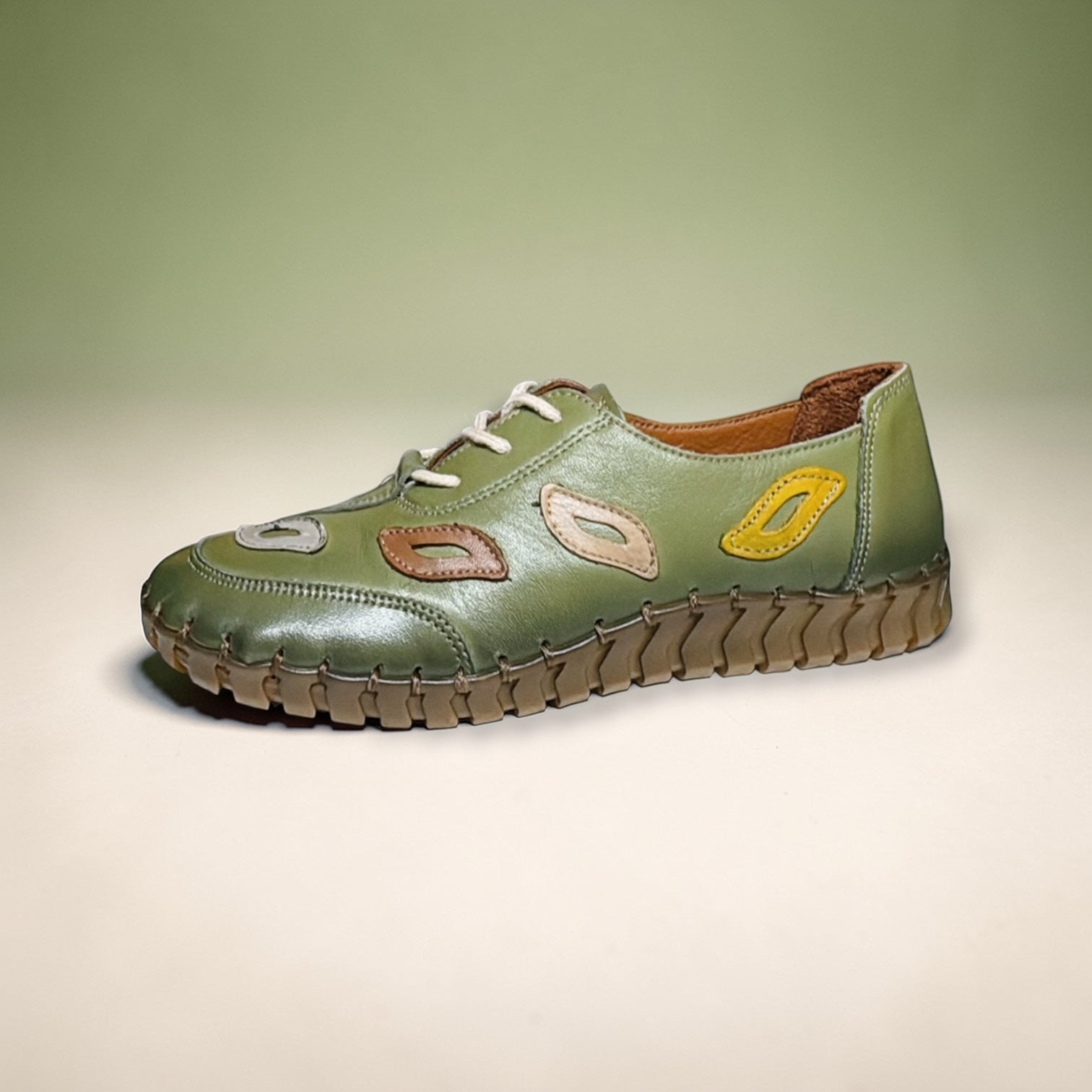 Sapatilhas Sport Casual Venüs 2010727Y | Pele Premium Verde | Roma Pell - Roma Pell