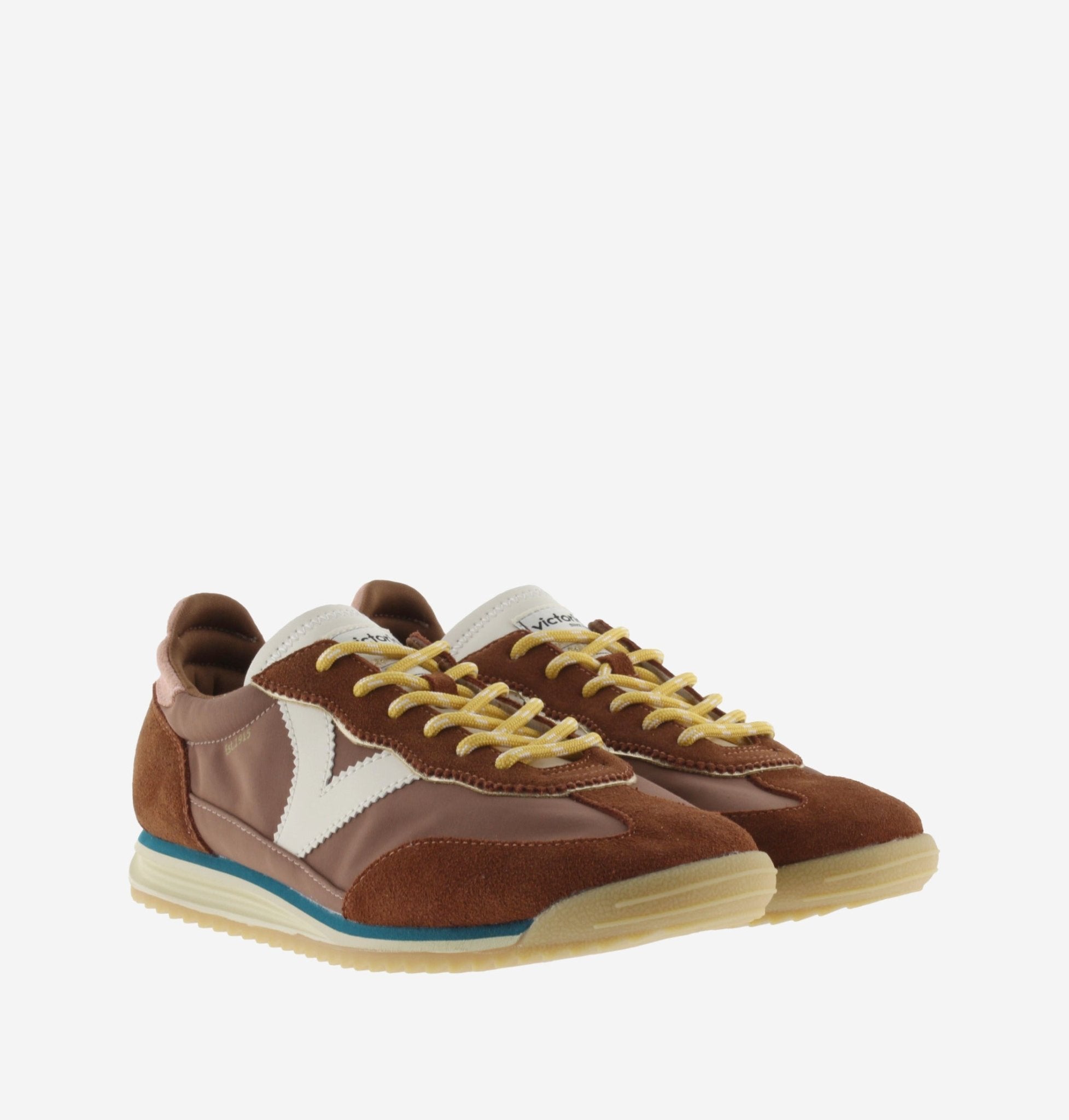 Sapatilhas Victória Femininas Amarelo Terra - Roma Pell