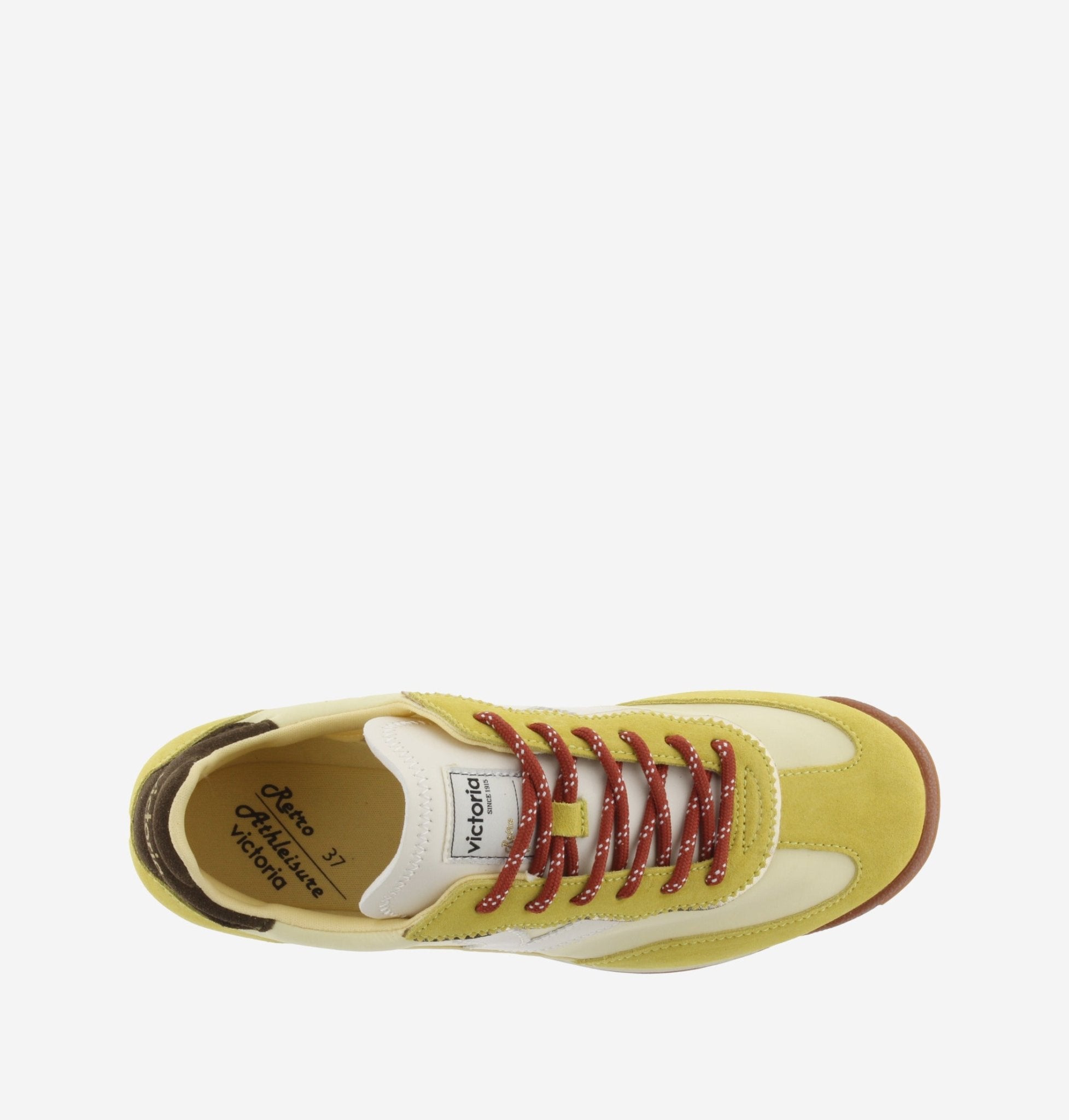 Sapatilhas Victória Femininas Amarelo Terra - Roma Pell