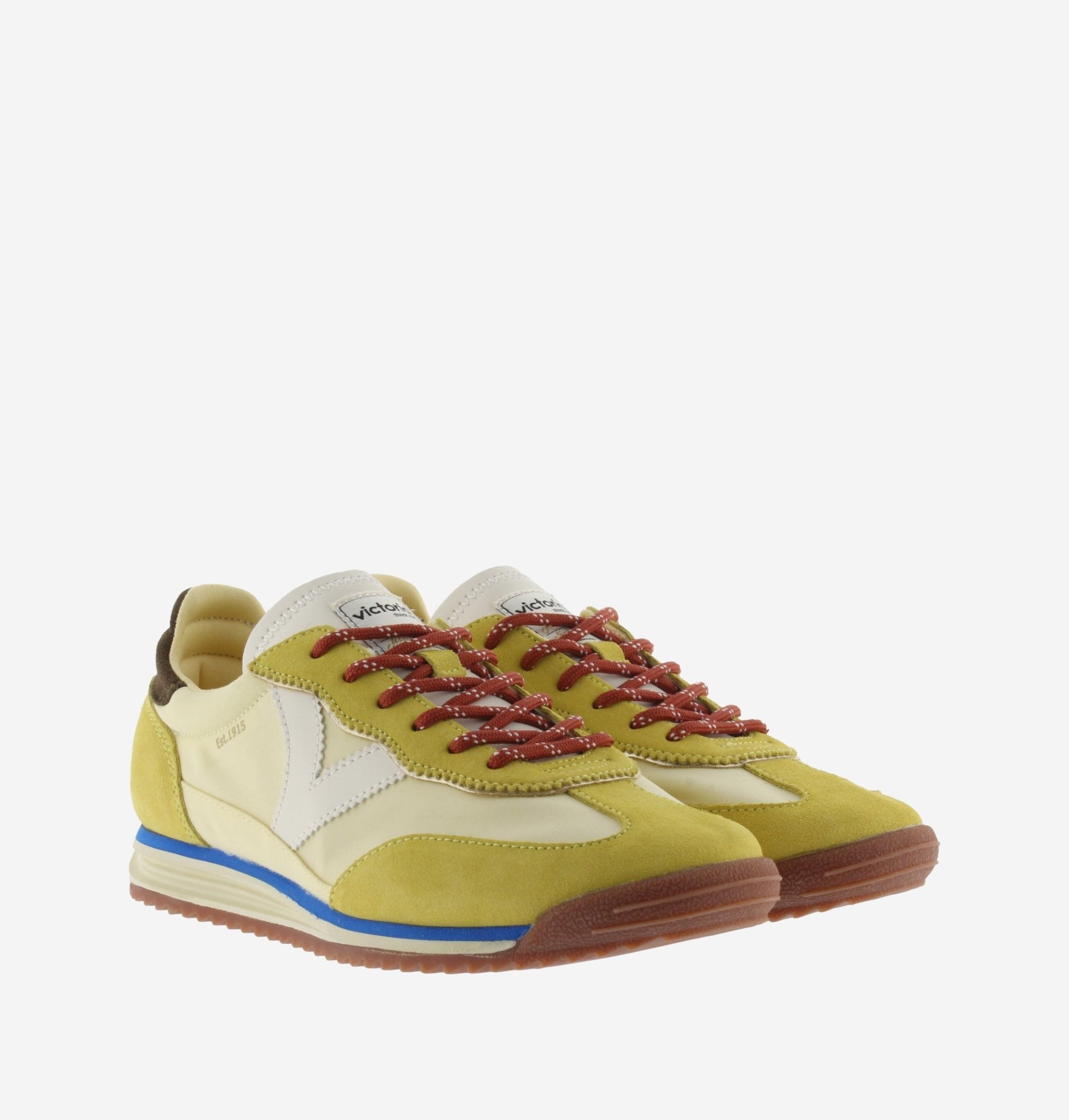 Sapatilhas Victória Femininas Amarelo Terra - Roma Pell