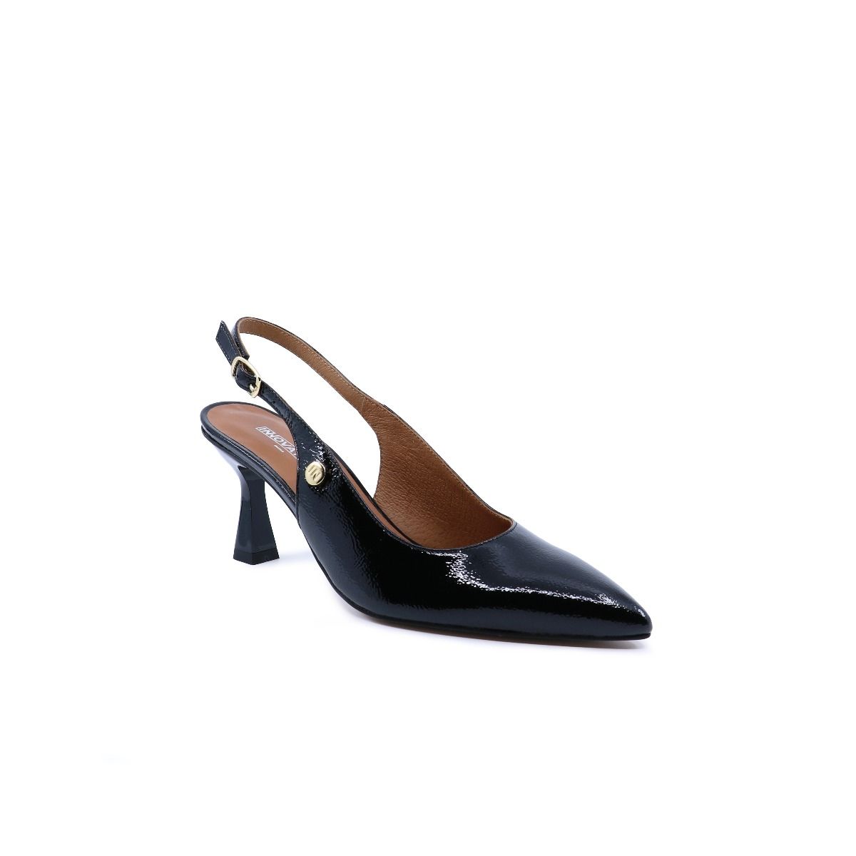 Sapato Slingback Bico Fino iNNovation | Conforto e Elegância - Roma Pell