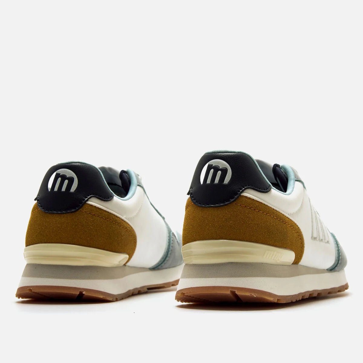 Ténis Mustang Joggo Classic Feminino Azul e Dourado | Comfort Foam - Roma Pell