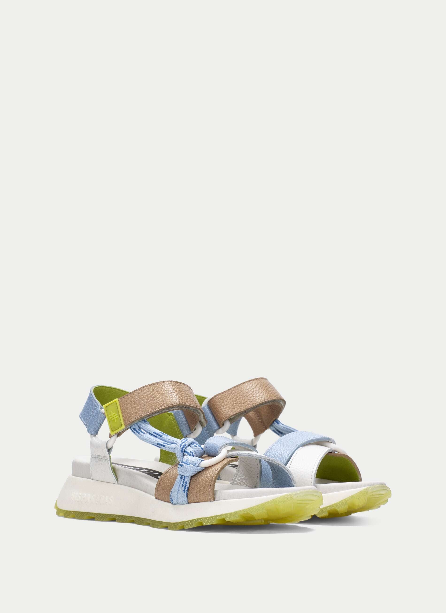 Sandália Sport Hispanitas CHV264869 | Âmbar e Branco | Sola Volume Triflow® | Roma Pell