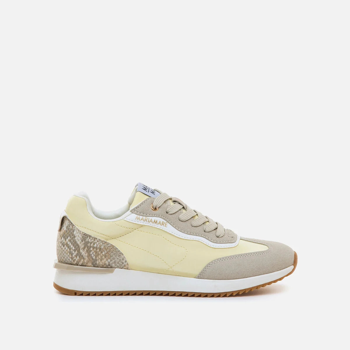 Sapatilhas Mariamare Livana Femininas Amarelo Vibrante 68665-vista lateral.