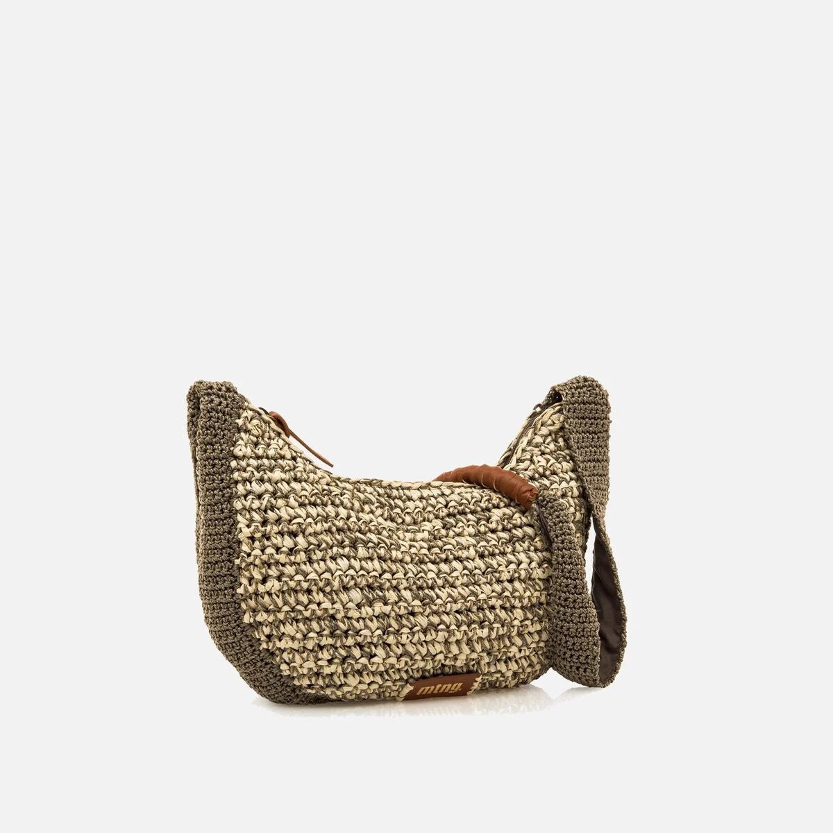 Bolsa de Ombro Mustang Mojito em Ráfia — Estilo Casual Feminino - Roma Pell