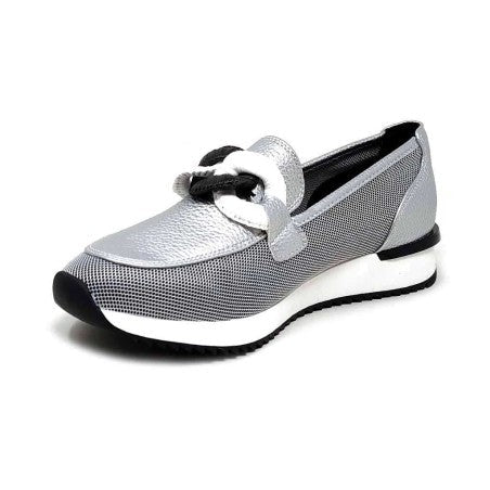 Mocassim Mariamare Feminino Aitana Bege | Estilo Lofer Clássico 68776 - Roma Pell