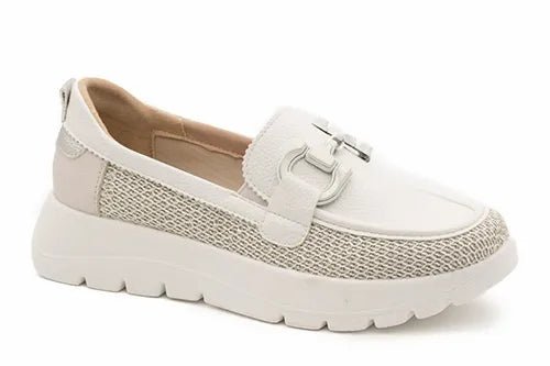 Mocassins Mysoft Femininos Branco | Palmilha Memory Foam | Roma Pell - Roma Pell