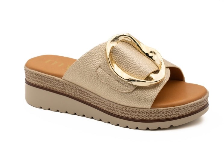 Sandália Cunha Mysoft Mule | Conforto SoftGel com Estilo - Roma Pell