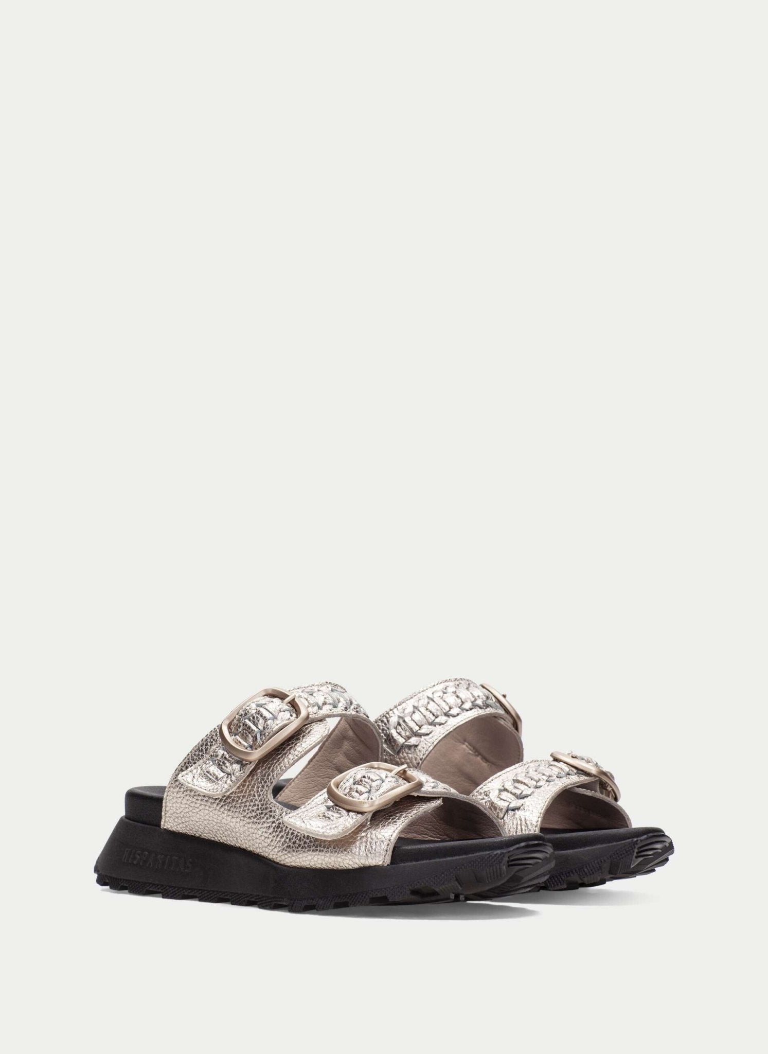 Sandália Desportiva Hispanitas Ambar Feminina em Pele Champagne - HV264783 - Roma Pell