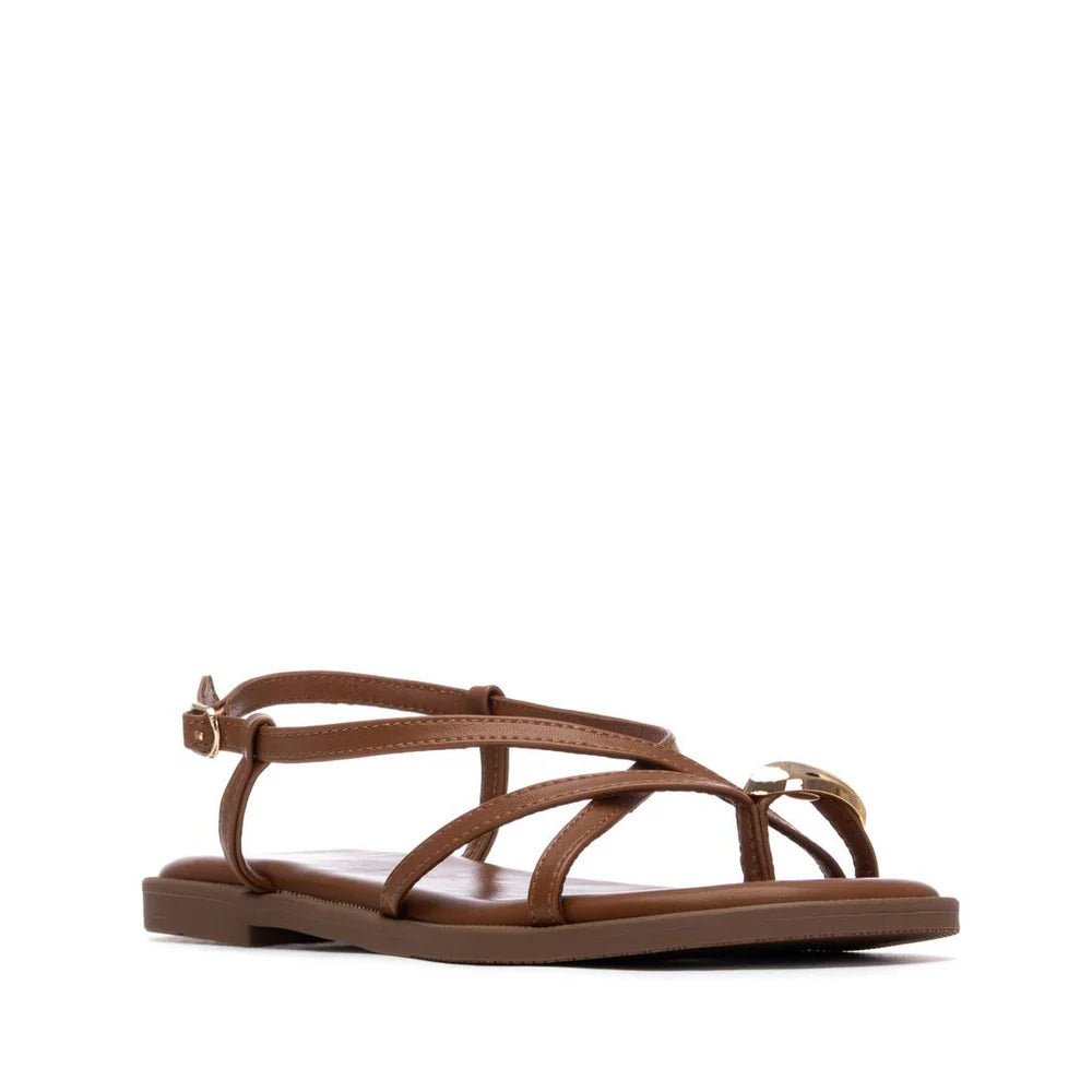 Sandália Rasteira XTi 145358 | Conforto e Estilo Vegano - Roma Pell