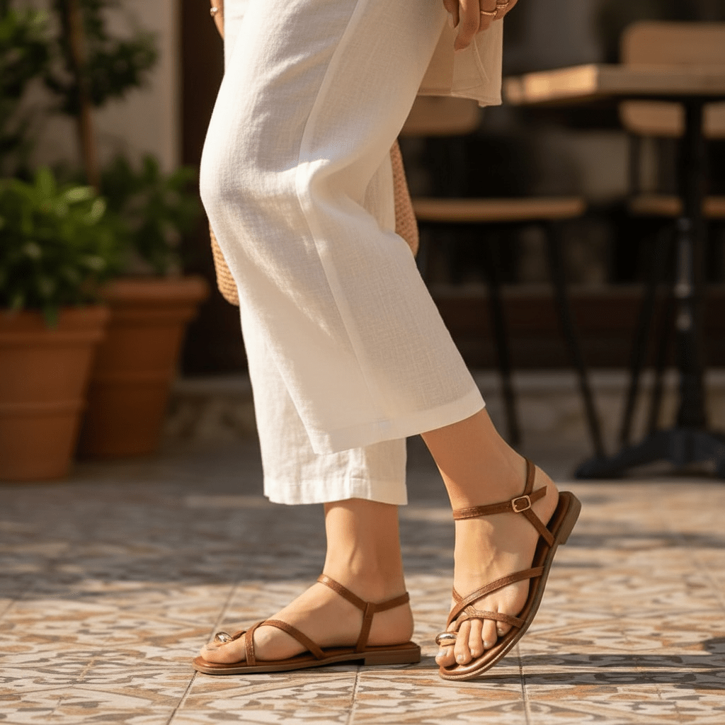 Sandália Rasteira XTi 145358 | Conforto e Estilo Vegano - Roma Pell
