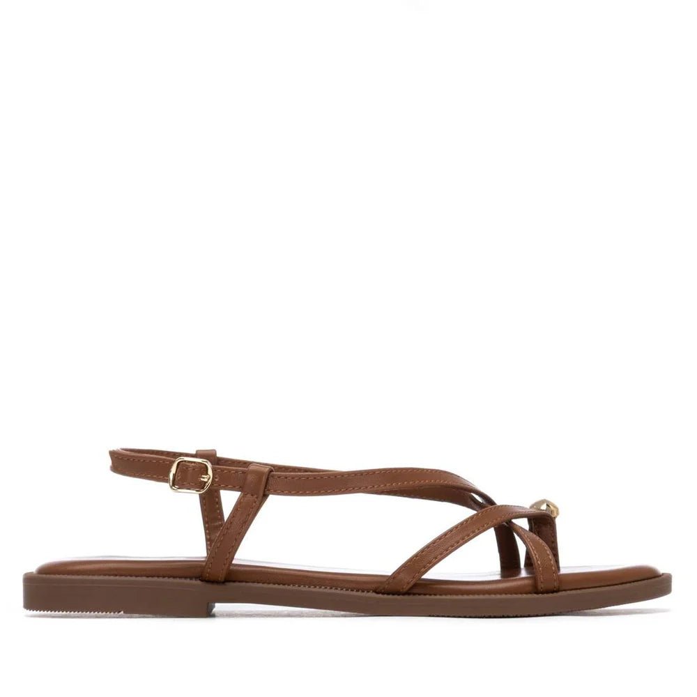 Sandália Rasteira XTi 145358 | Conforto e Estilo Vegano - Roma Pell