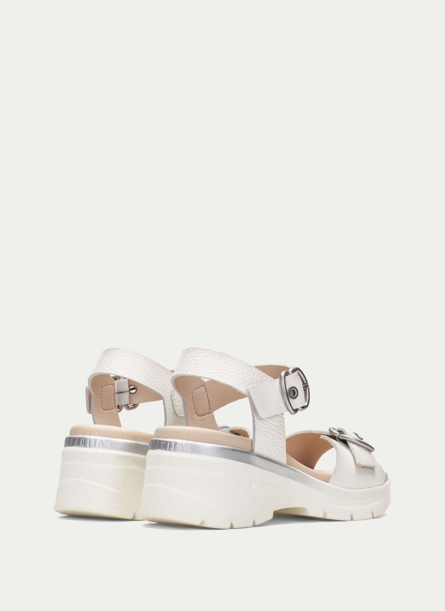 Sandália Sport Hispanitas Feminina | Anabela Cedro Branco | Pele e Tecnologia Triflow | Ref. HV264798 - Roma Pell