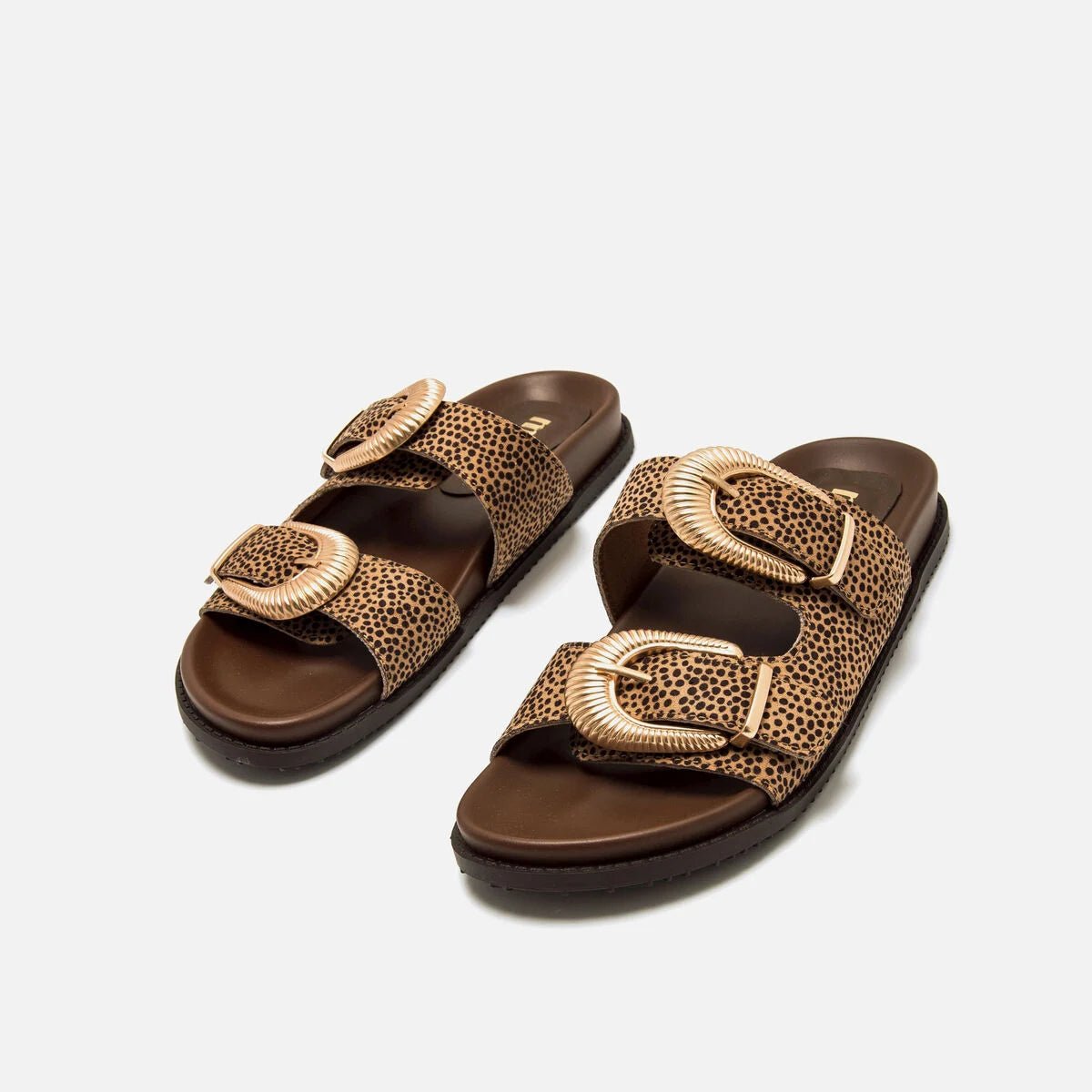 Sandálias Mustang Sia Femininas | Castanho Terra | Estilo Bio Casual | Ref. 55493 - Roma Pell