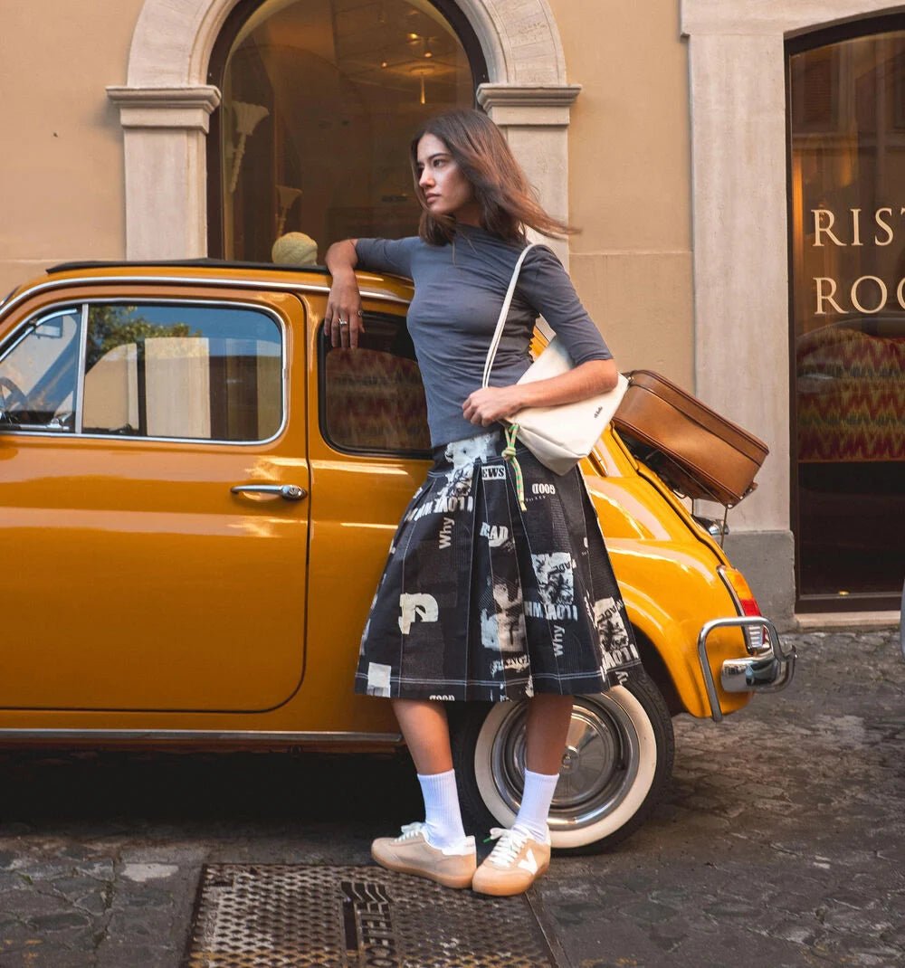 Sapatilhas BERLIN Nylon Multicolor Victória Branco - Roma Pell