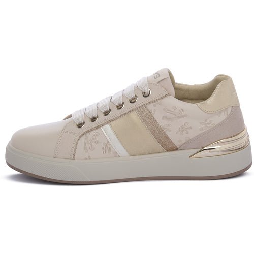 Sapatilhas Keys 11870 Crema Cipria Femininas Premium Itália - Roma Pell