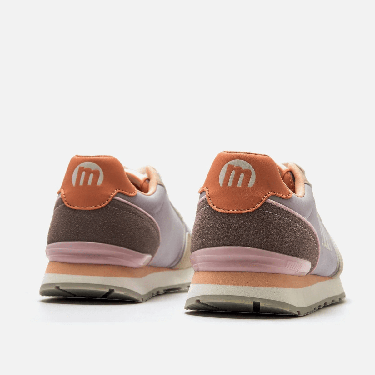Sapatilhas Mustang Joggo Classic Femininas Bege e Lilás - Roma Pell